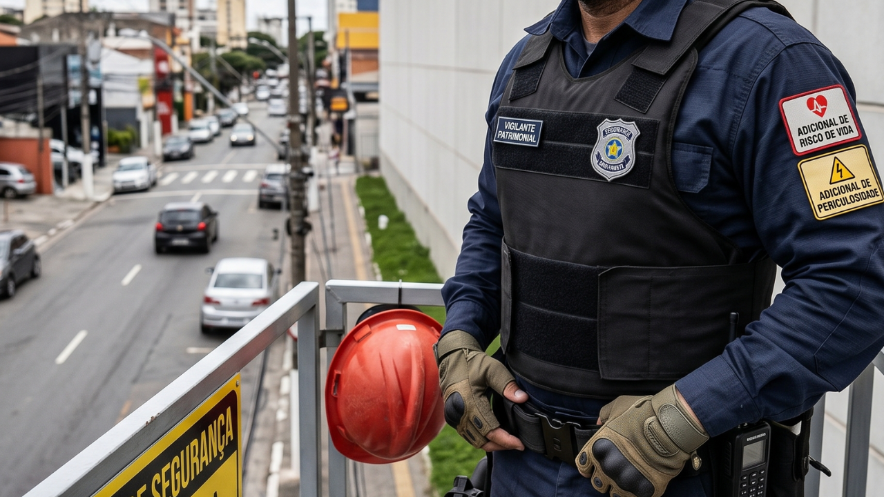 Adicional de risco de vida e periculosidade podem ser pagos juntos? Entenda quando a acumulação é permitida, quando é vedada e o que o vigilante deve conferir.
