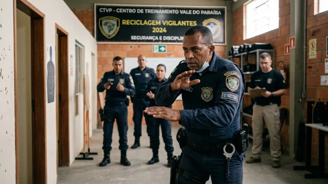 Reciclagem vigilante na demissão: a empresa deve custear o curso vencido? Entenda a Lei 7.102, a CCT e como cobrar indenização. Guia completo.